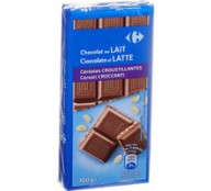 2X100G Lot Tablette Chocolat Au Lait Riz CRF