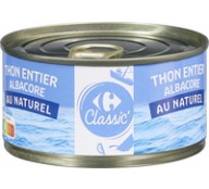 1/4 Thon Albacore Précuit Naturel CRF