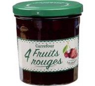 370G Confiture Aux 4 Fruits Rouges CRF